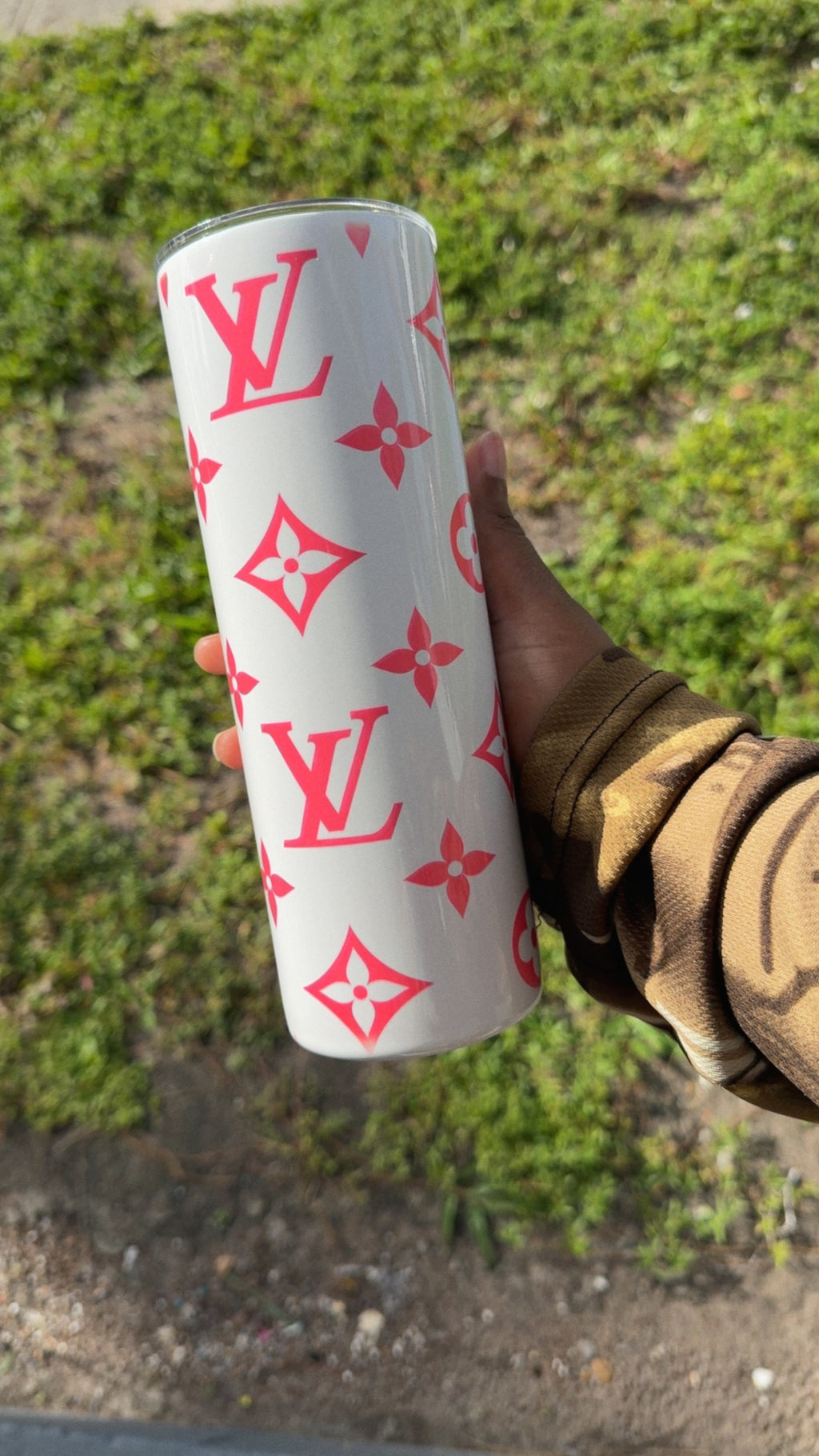 Lv inspired tumblers