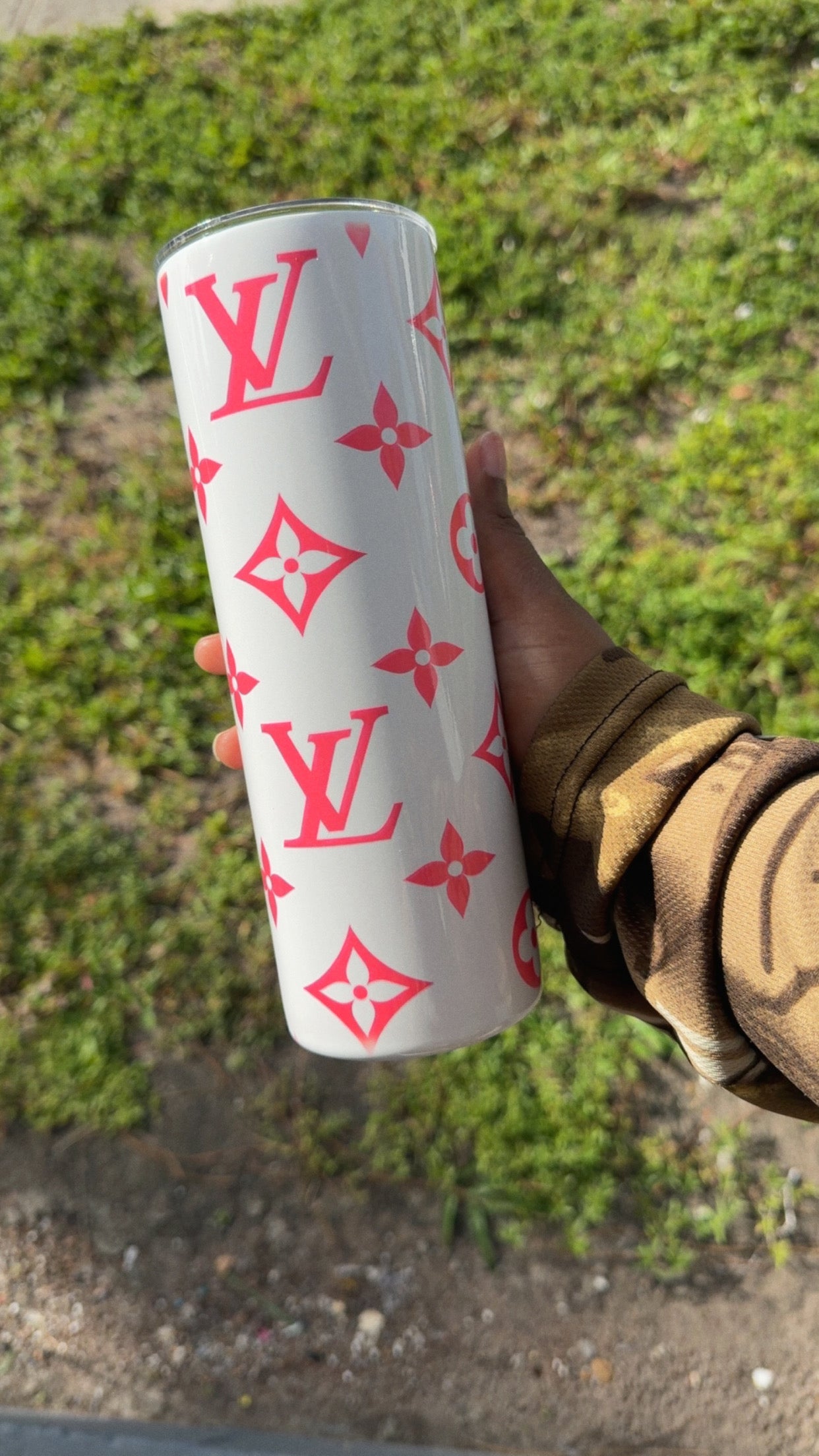 Lv inspired tumblers