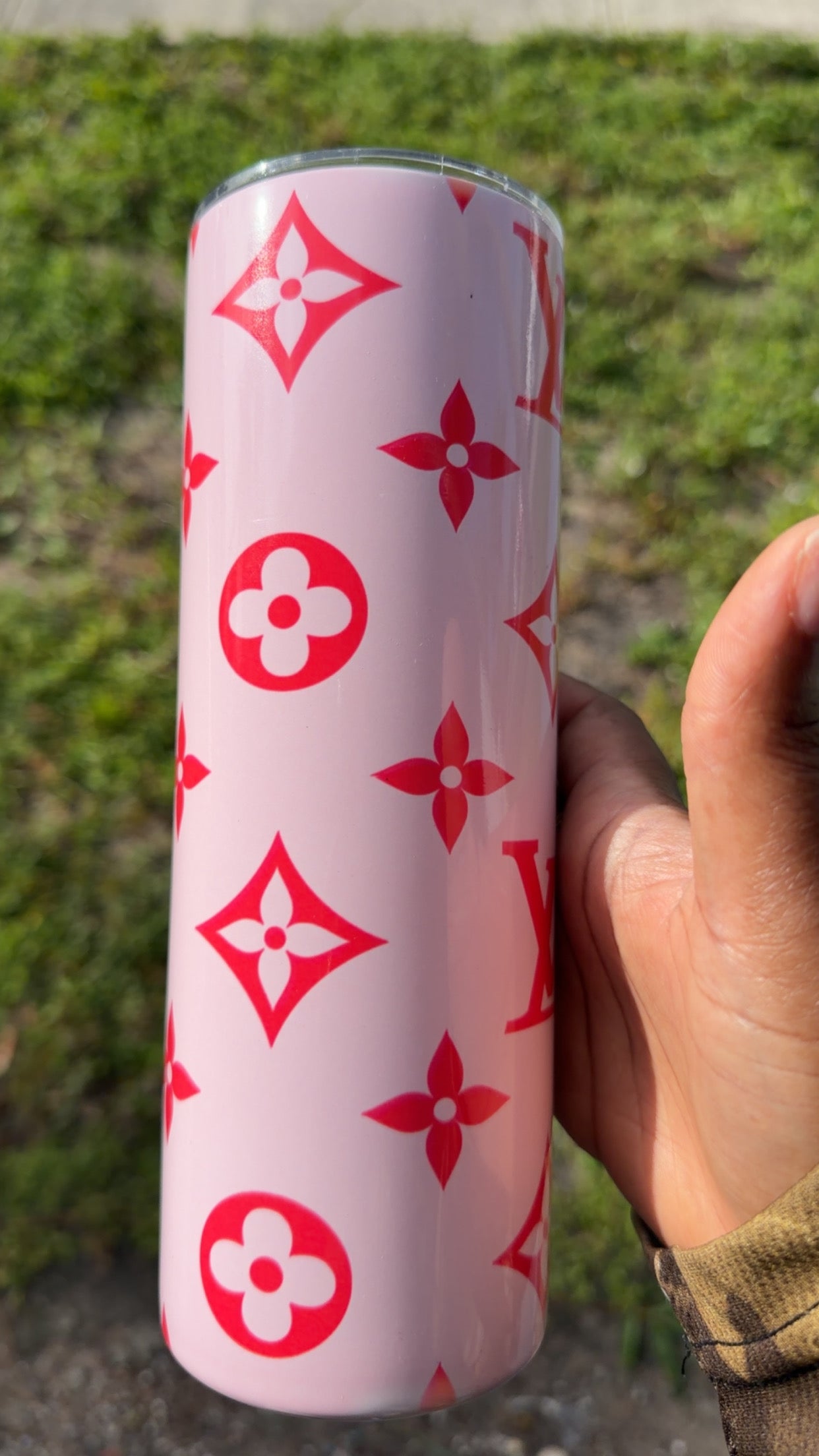 Lv inspired tumblers