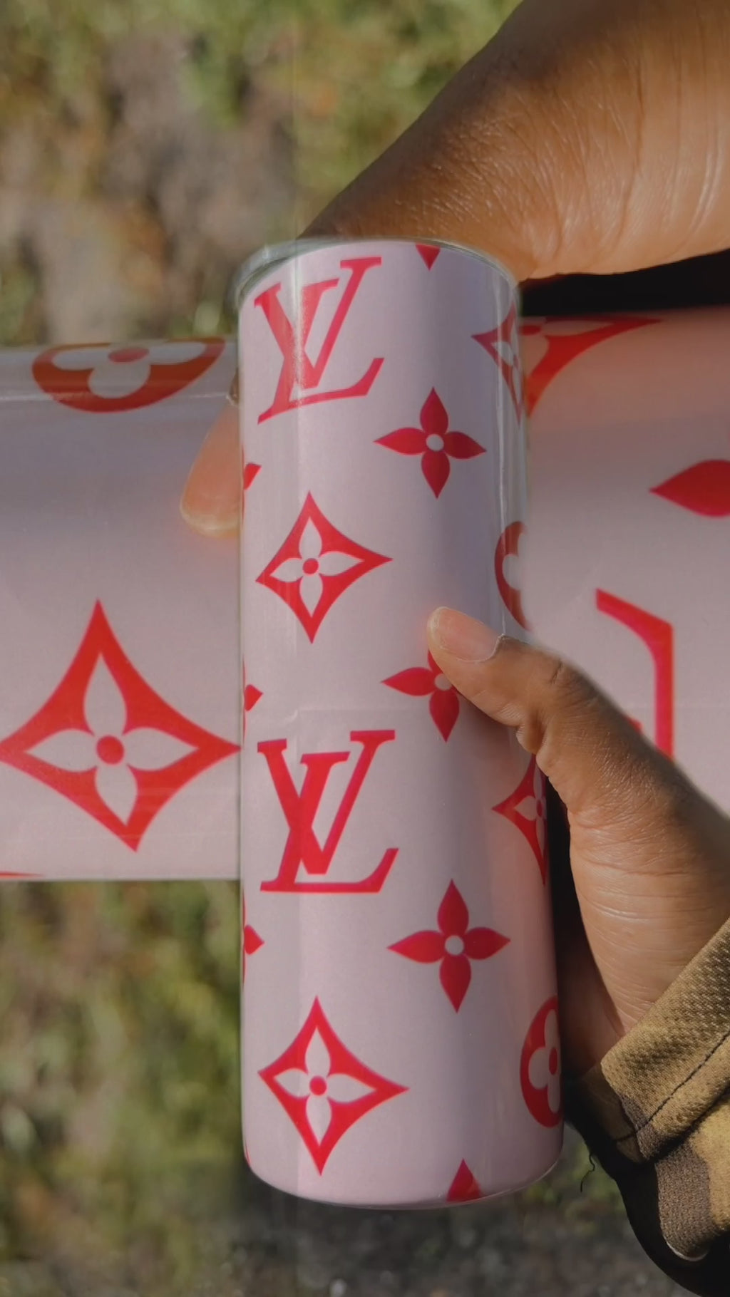 Lv inspired tumblers