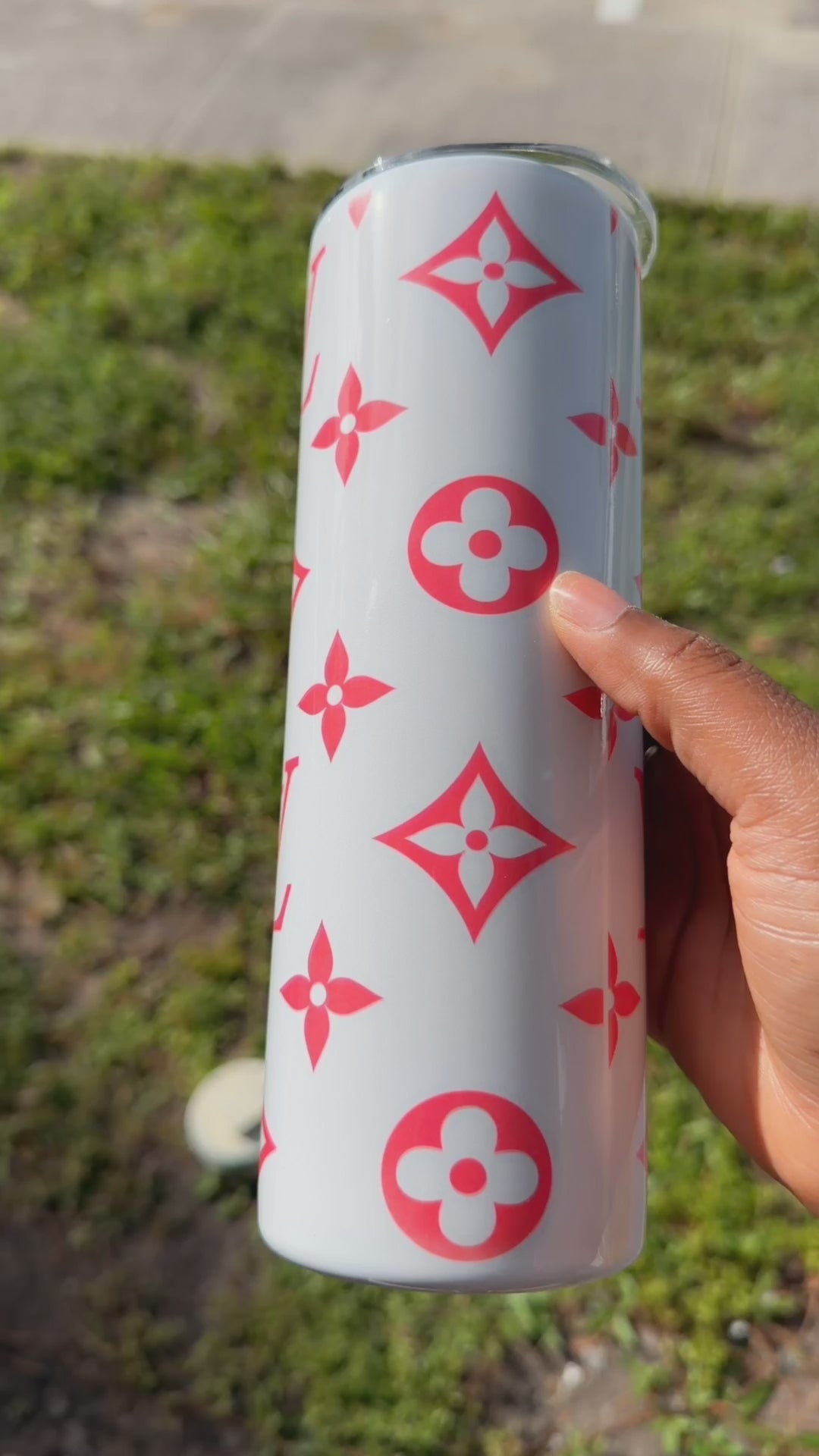 Lv inspired tumblers
